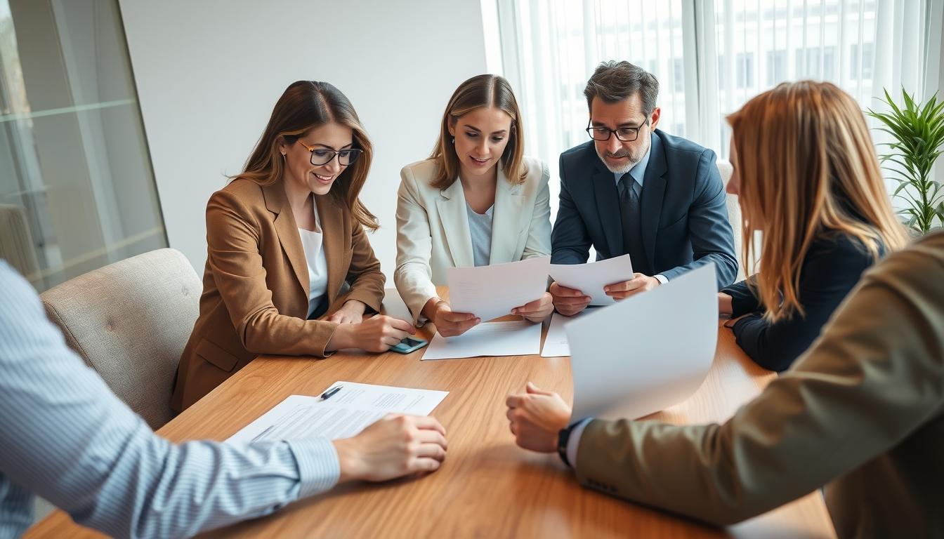 Family elder care planning discussion